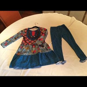 Toddler dress with leggings